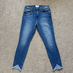 Frame Denim Blue Skinny Jeans